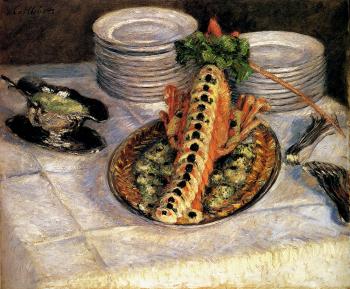 Gustave Caillebotte : Still Life With Crayfish